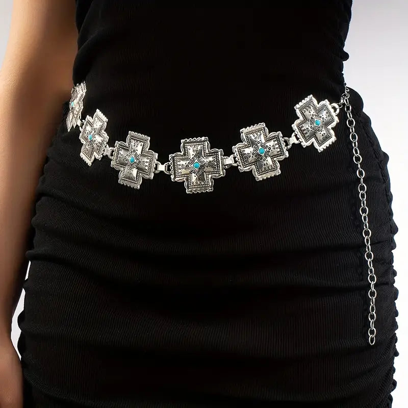 Western Style Concho Belt