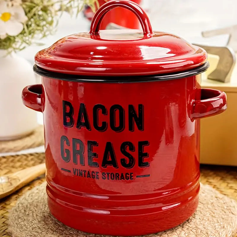 Vintage Style Bacon Grease Container