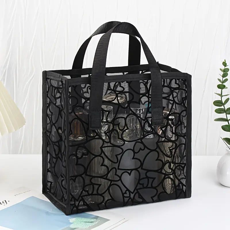 Mesh Heart Totes