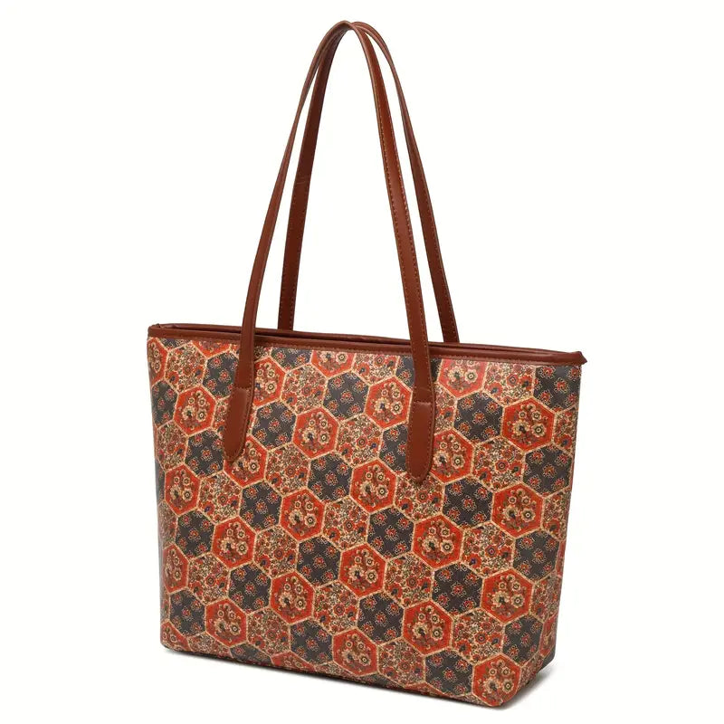 Hexagon Design Tote