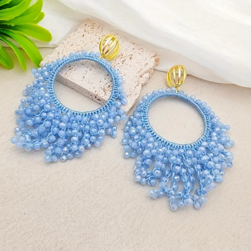 Bead Tassel Earrings