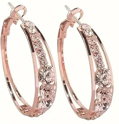 Dazzle Rhinestone Hoops