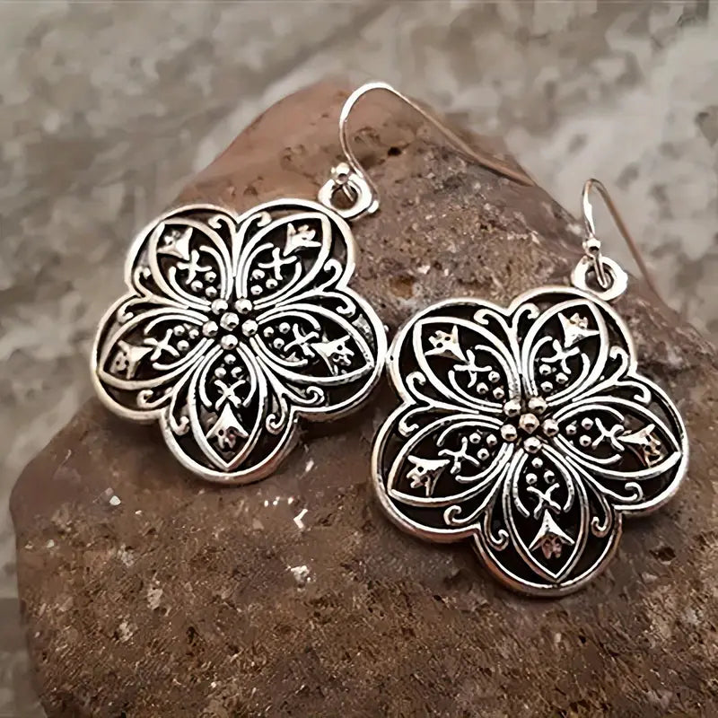 Flower Filigree Necklace or Earrings