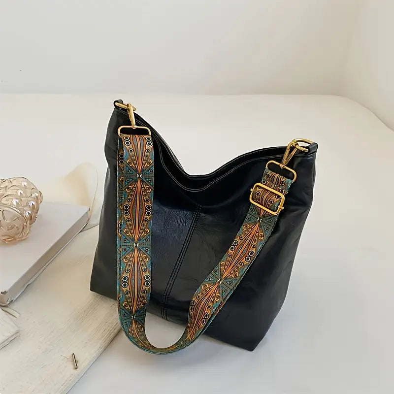 Hobo Style Print Strap Shoulder Bag