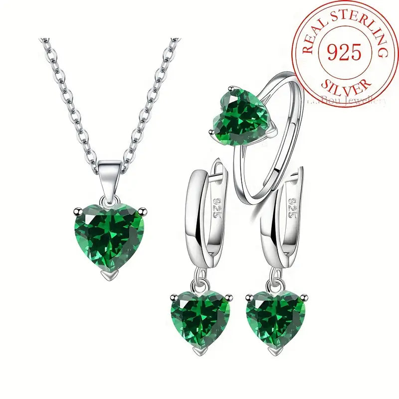 Sterling & Zirconia Set
