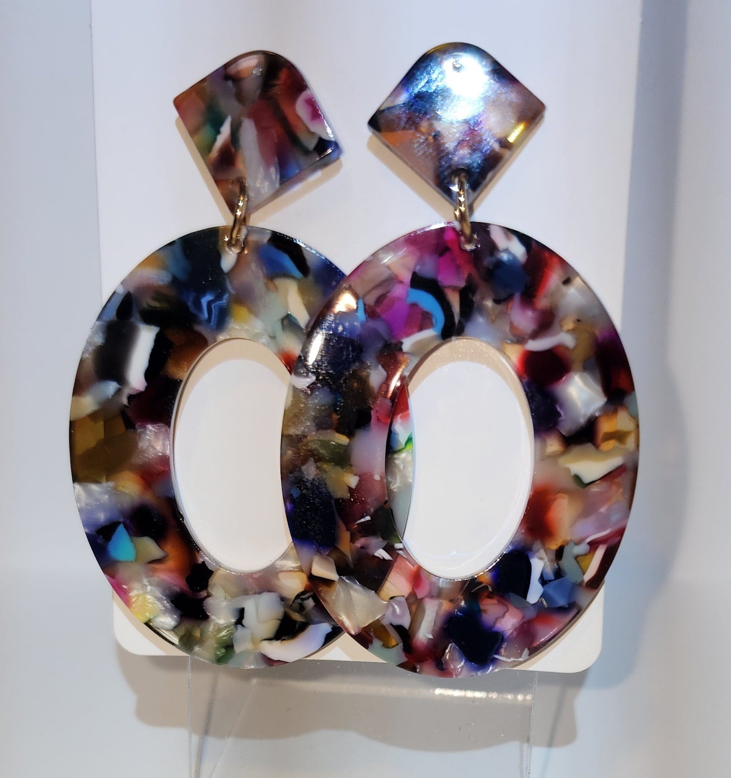 Fancy Acrylic Post Earrings