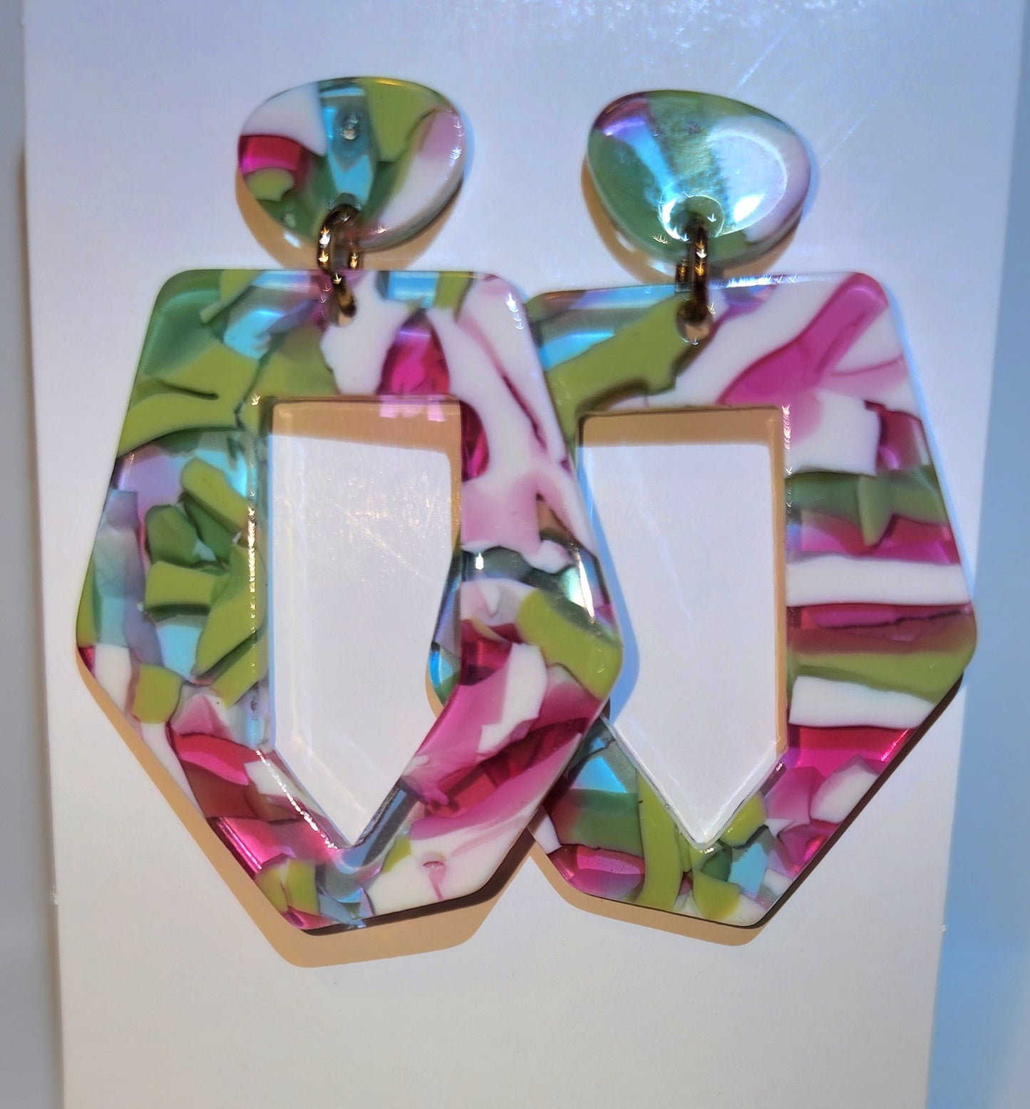 Fancy Acrylic Post Earrings