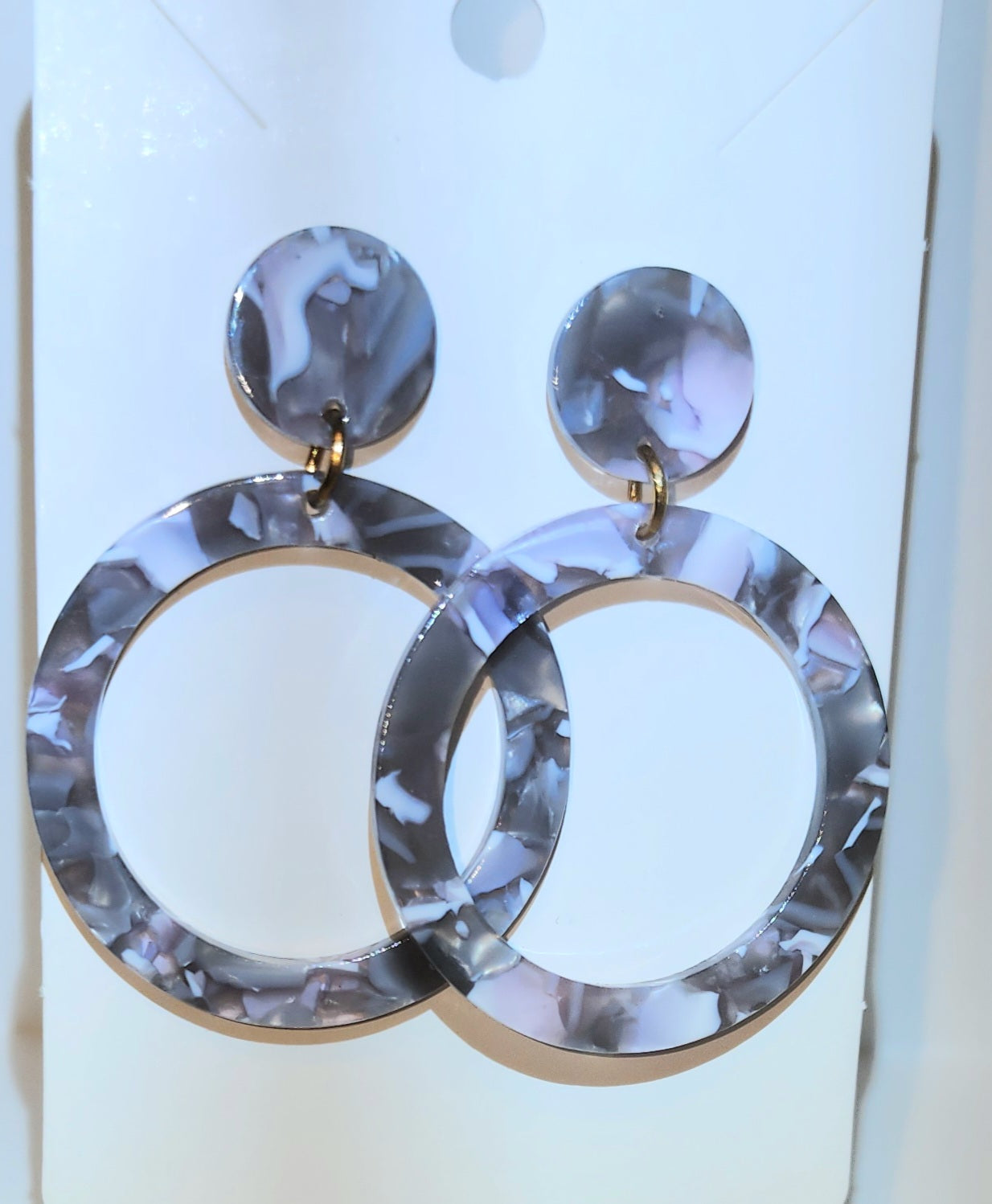 Fancy Acrylic Post Earrings