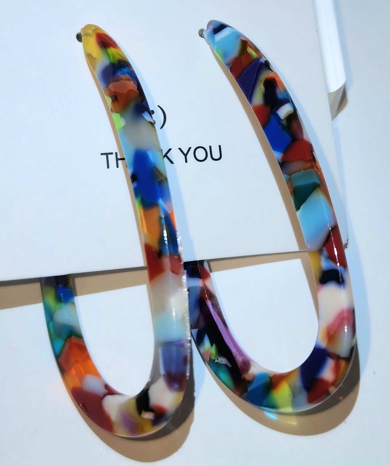 Fancy Acrylic Post Earrings