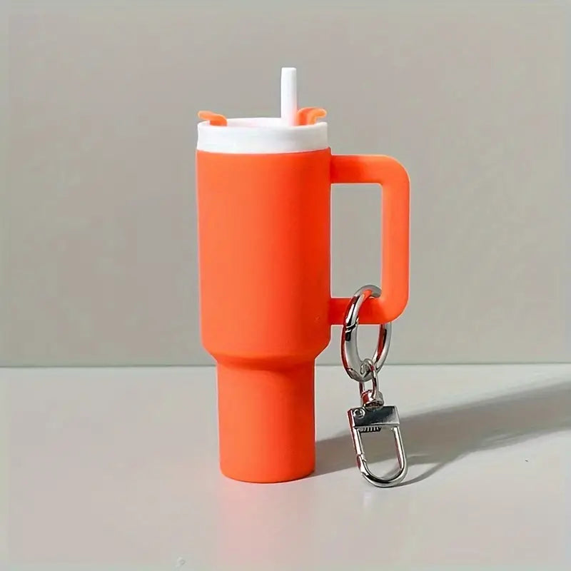 Mini Tumbler Lip Balm Holder Keychain
