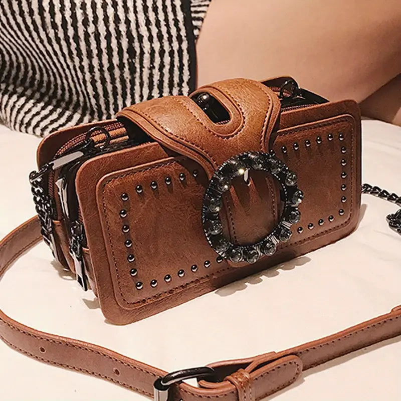 Western Style Rhinestone Crossbody