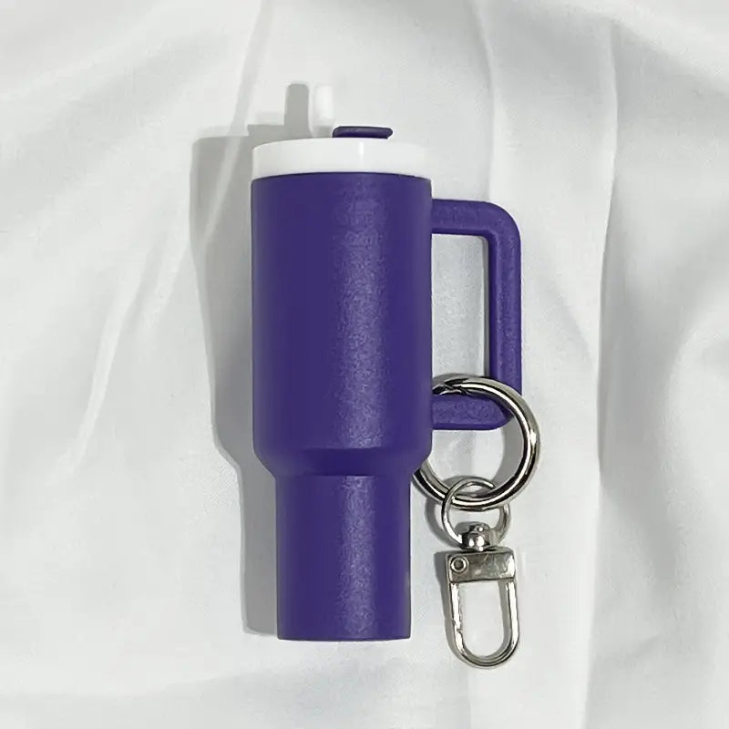 Mini Tumbler Lip Balm Holder Keychain