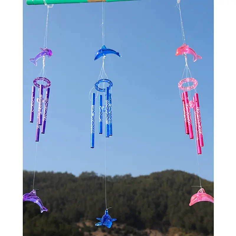 Blue Mini Dolphin Wind Chime