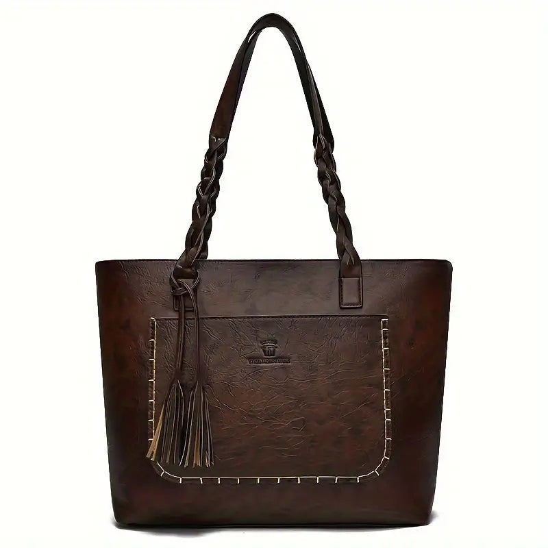 Retro Tassel Shoulder Tote