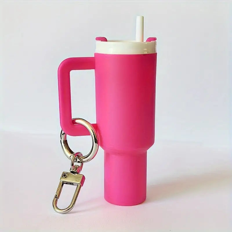 Mini Tumbler Lip Balm Holder Keychain