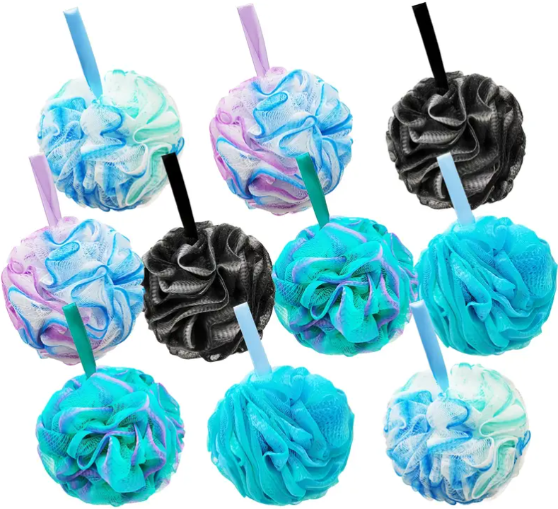 Colorful Shower Loofahs