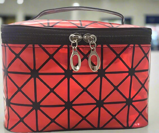 Metallic Laser Look Makeup Bag