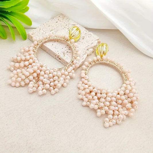 Bead Tassel Earrings