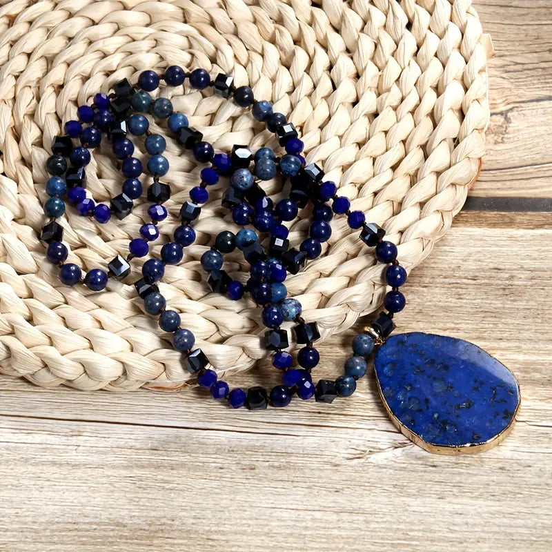 Natural Stone Pendant Necklace