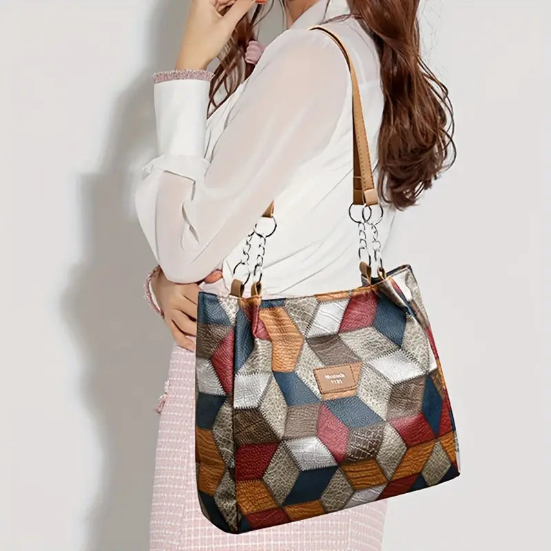 Geometric Shoulder Bag