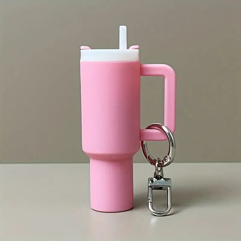 Mini Tumbler Lip Balm Holder Keychain