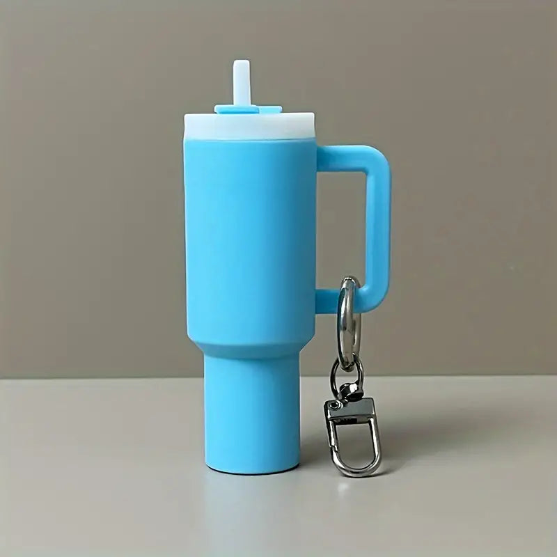 Mini Tumbler Lip Balm Holder Keychain